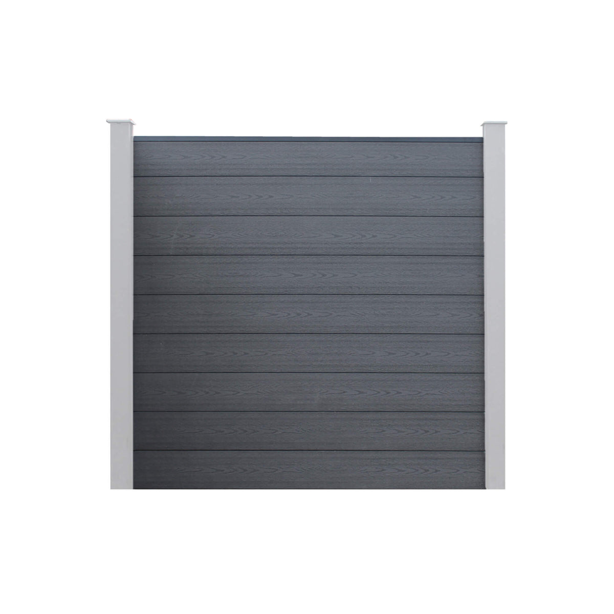 Charcoal Composite Fence on a white background.