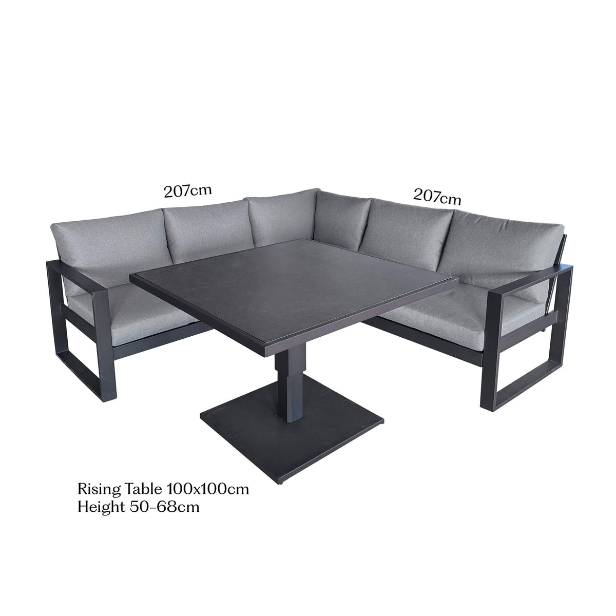 Como Corner Set - Dark Grey