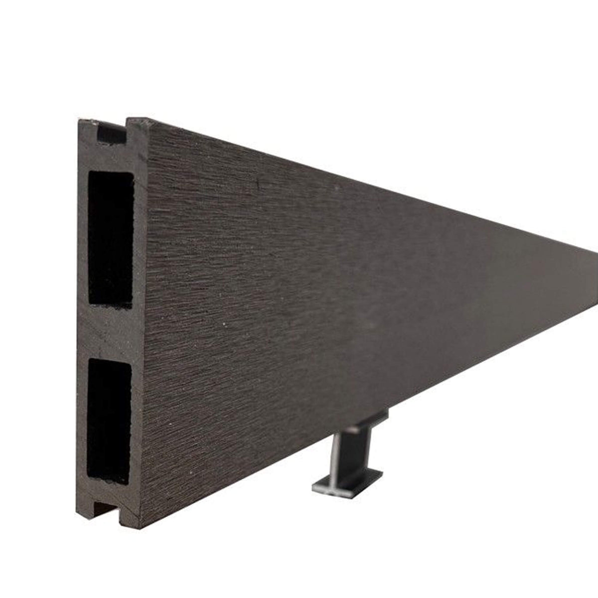 Charcoal Composite Fence Slat on a white background