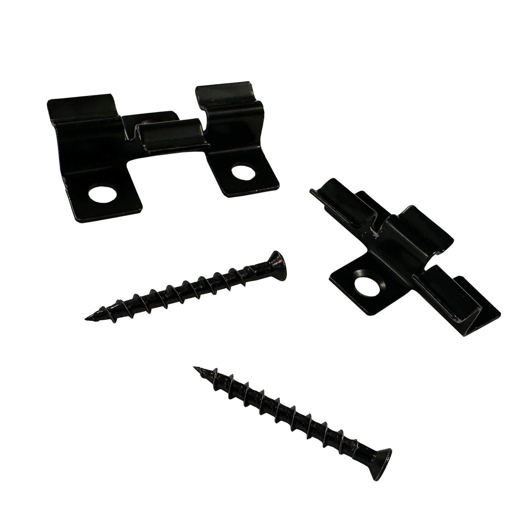 Alternative view of Co-Extruded Decking Hidden Metal Clips on a white background.